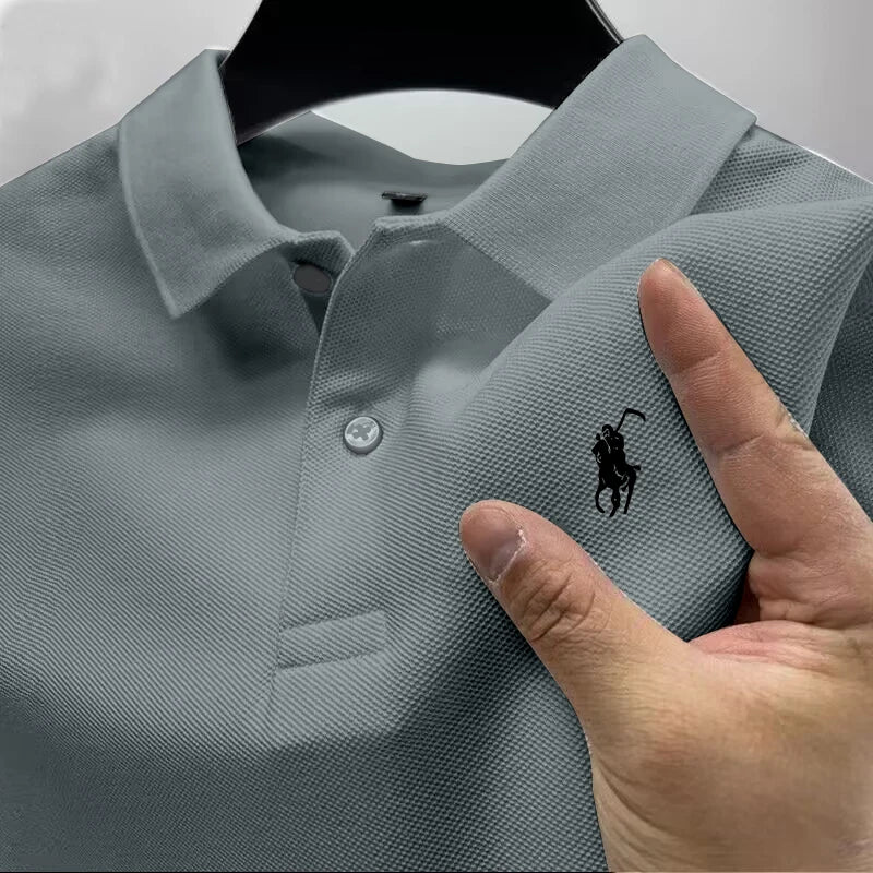 2026 New High Quality Men's T-shirt Summer Luxury Brand Street Trend Leisure Business Collar ropa hombre
