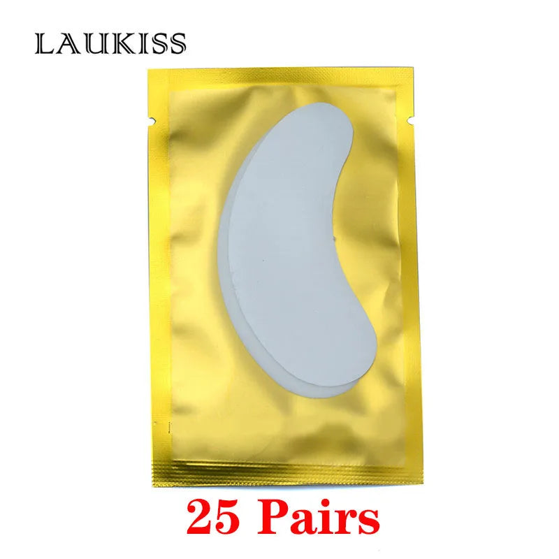 25/50/100Pairs Eye Patches Under Eyelash Pads for Building Gel Paper Patches Lint Free Stickers for False Eyelashes LAUKISS