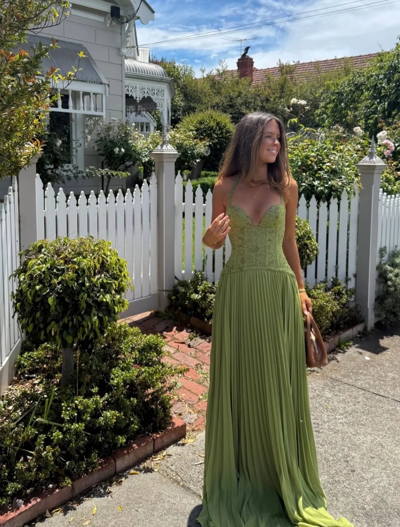 Green Corset Halter Long Dress Women Backless Off Shoulder Pleated Patchwork Slim Maxi Dress 2026 Summer Lady Party Evening Gown