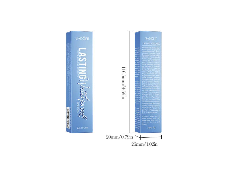 5D Waterproof Mascara Lengthening Eyelashes Women's Make-up Waterproof Mascara Black Silk Fibre Mascara Korean Cosmetics New