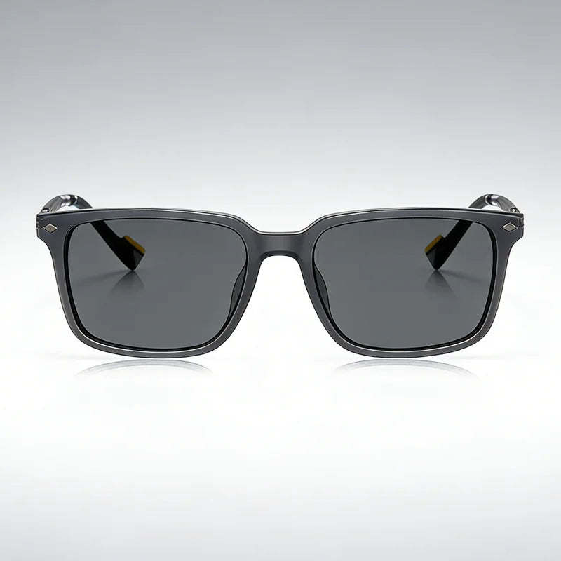 LOERHUNAR New Fashion Square Frame Myopia Sun Glasses for Men and Woman Brand Design Sunshade Street Photography Outdoor Glasses