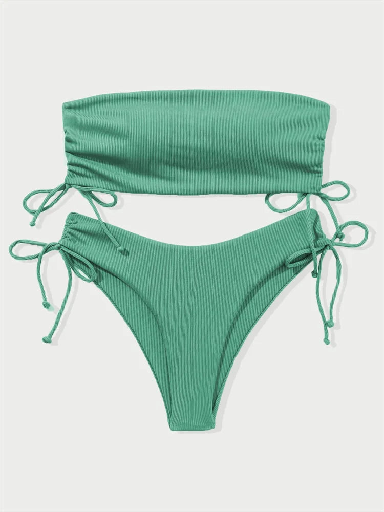 New Sexy Solid Bikinis Women Swimwear Push Up Female Swimsuit Swimming Bathing Suits Brazilian Girl Bikini Set Beach Wear Bather