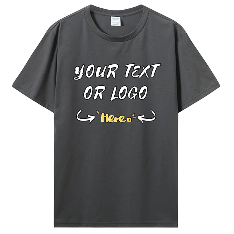 Customized Printed Men Women T-shirt Summer Loose Casual Clothing Fashion Personalized Design Tshirt Custom Gifts Tees