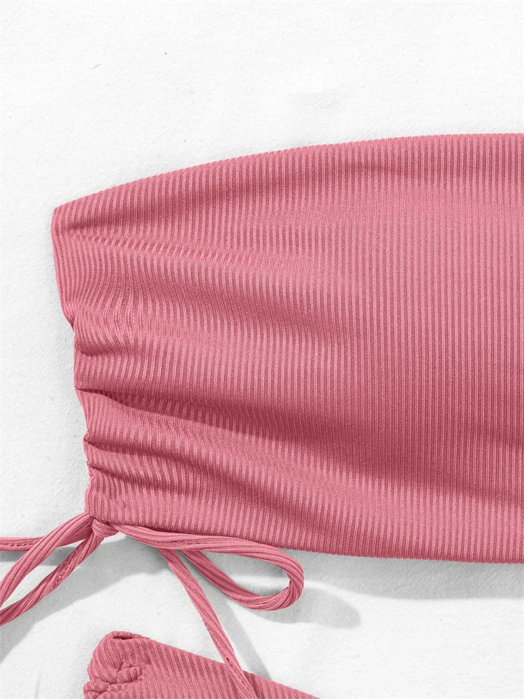 New Sexy Solid Bikinis Women Swimwear Push Up Female Swimsuit Swimming Bathing Suits Brazilian Girl Bikini Set Beach Wear Bather