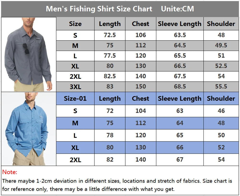 Summer Men's UPF 50+ Casual Long Sleeve Fishing Shirts, Lightweight Tactical Button Down Shirt with Breathable Back Mesh