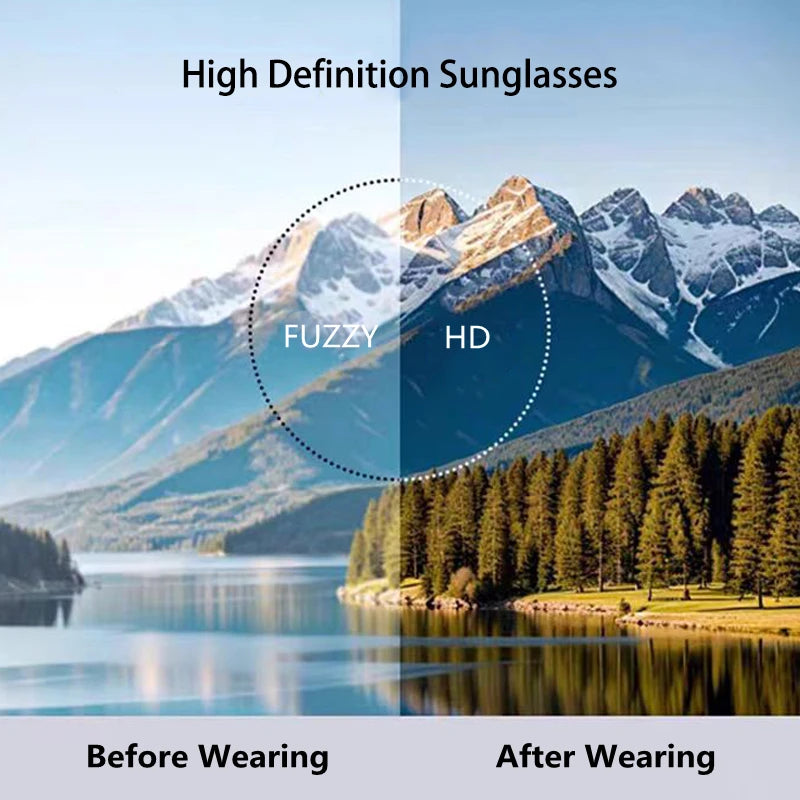LOERHUNAR New Fashion Square Frame Myopia Sun Glasses for Men and Woman Brand Design Sunshade Street Photography Outdoor Glasses
