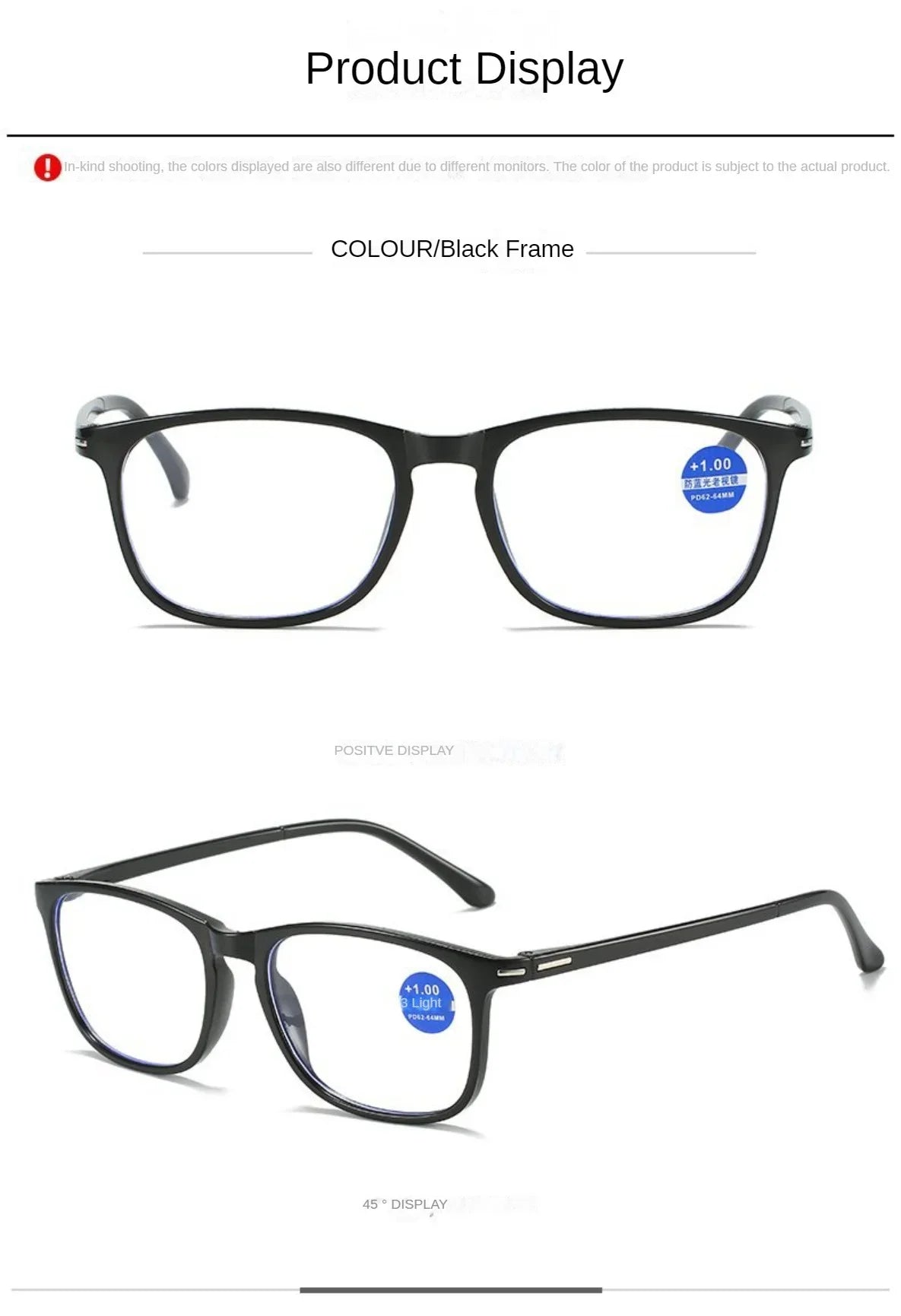 Unisex Comfortable Eyewear Ultra Lightweight Anti Blue Light Blocking HD Reading Glasses for Man and Woman Presbyopia Eyeglasses
