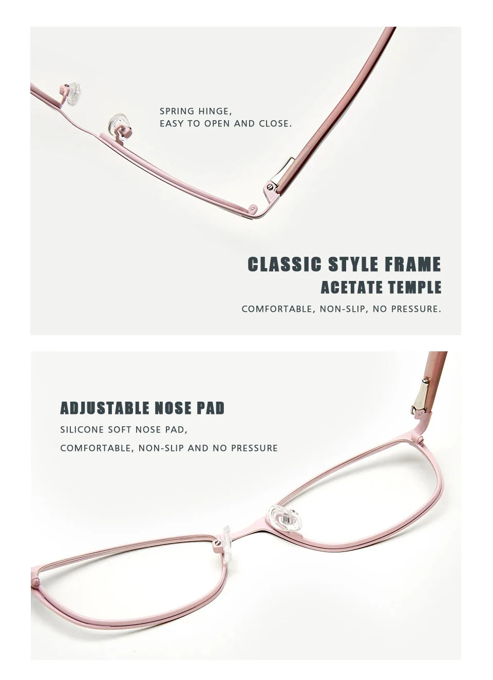 O-Q CLUB Woman Cat Eye Eyeglass Glasses Women Eyeglasses Frames for Glases Women's Sunglasses Glass Shades Female Lenses to Read