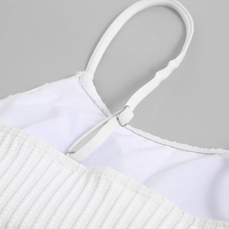 Sexy High Waist Swimsuit Women White Bikini 2025 Patchwork Swimwear Female Biquini Brazilian Bikini Set Beachwear Bathing Suit
