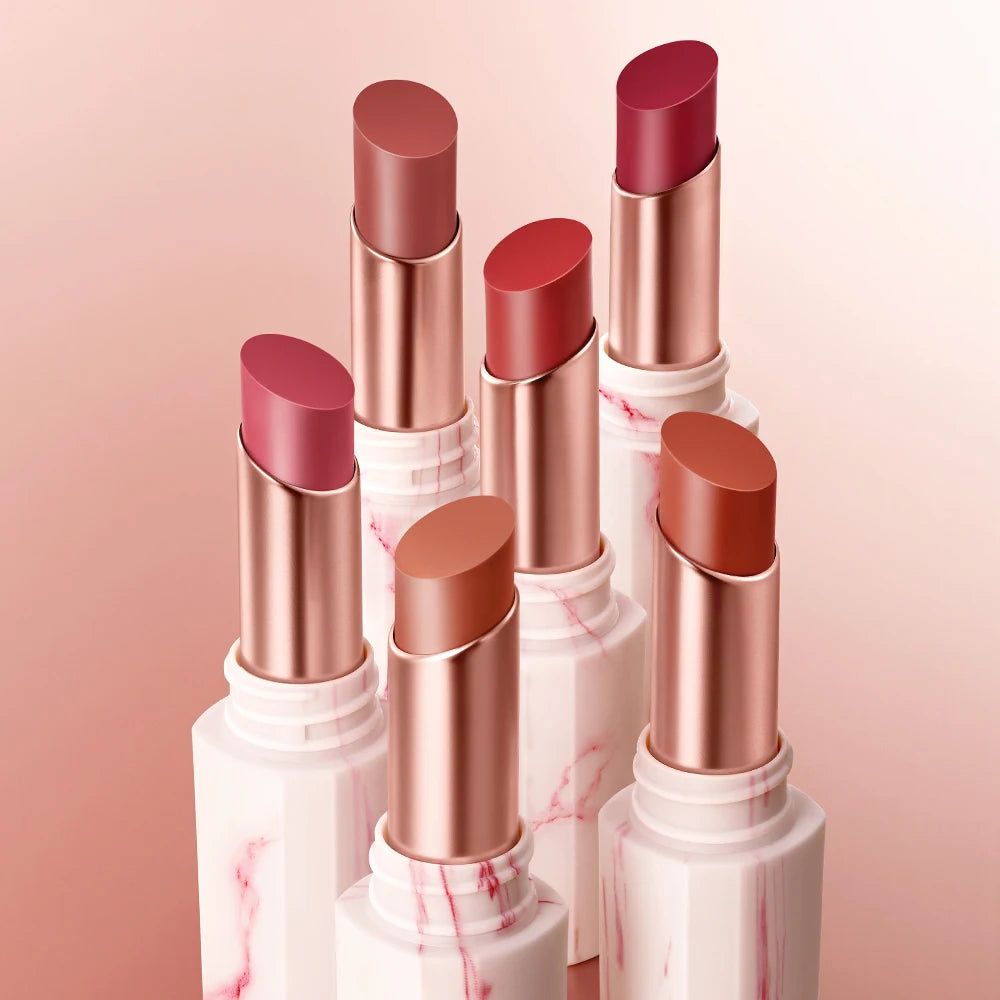 O.TWO.O Lipstick Glossy Lip Tint Mirror Ice-film 24h Moisturize Nourish Smooth Long-Lasting Wear Gloss Lip Glaze Lipstick Makeup
