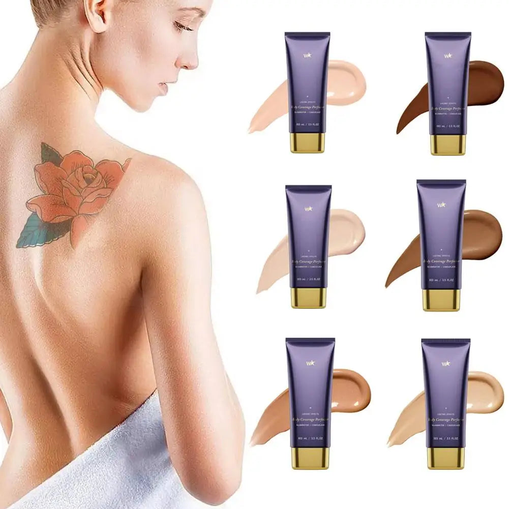Body Tattoo Concealer Curing Cream Tattoo Dark Spot High Coverage Waterproof Sweat Proof Natural Traceless Coverage Product