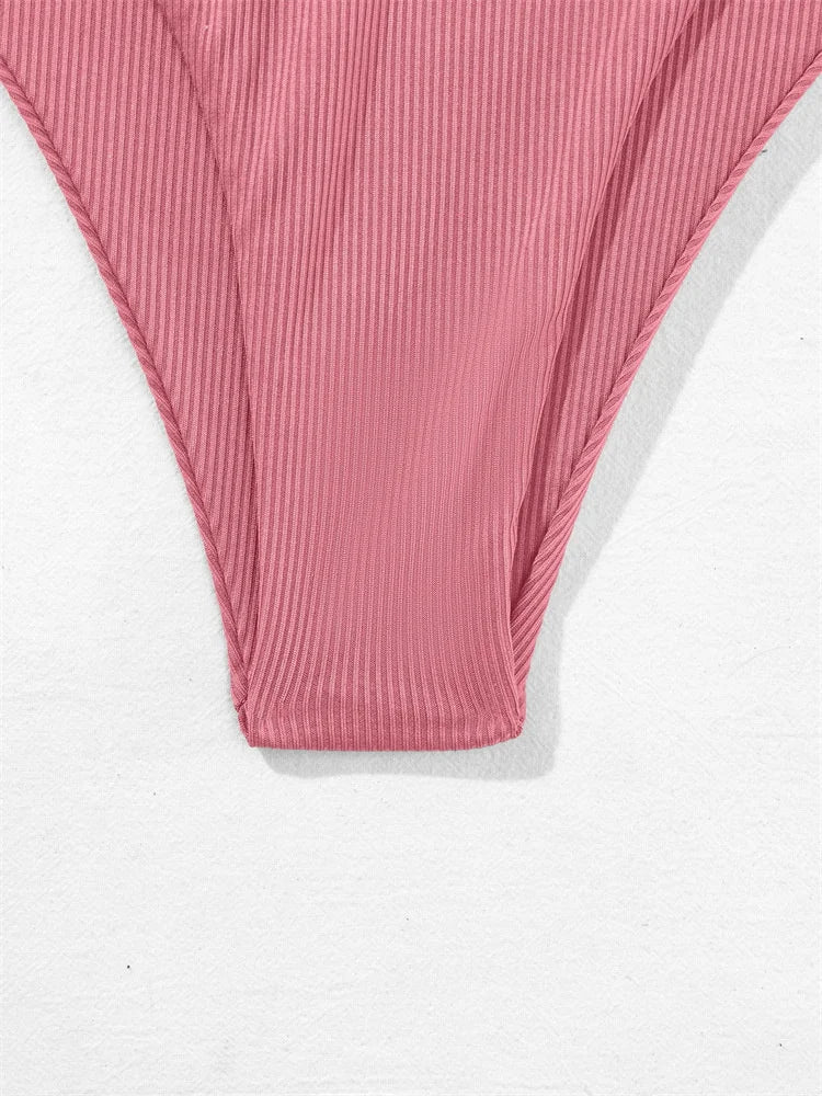 New Sexy Solid Bikinis Women Swimwear Push Up Female Swimsuit Swimming Bathing Suits Brazilian Girl Bikini Set Beach Wear Bather