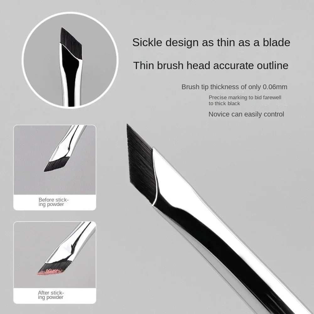 6Pcs Upgrade Blade Eyeliner Brush Ultra Thin Fine Angle Flat Eyebrow Brush Eyeliner Tool Eyes Makeup Brush Beauty Make Up Tools