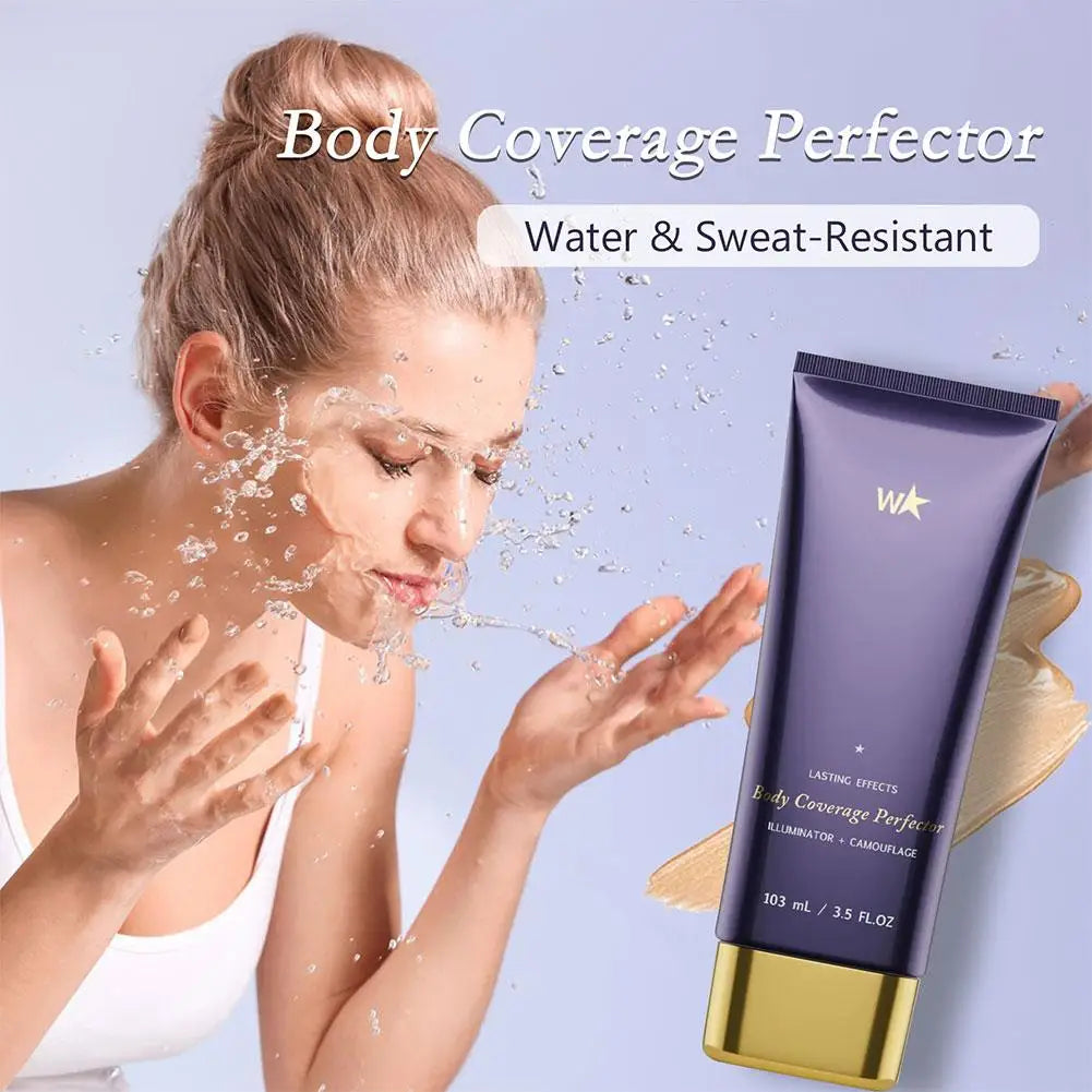 Body Tattoo Concealer Curing Cream Tattoo Dark Spot High Coverage Waterproof Sweat Proof Natural Traceless Coverage Product