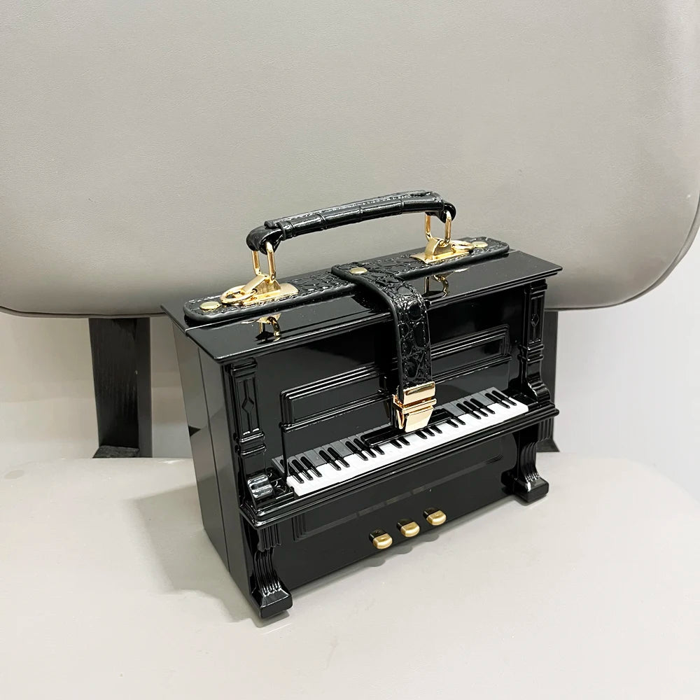 purses and handbags Luxury Designer crossbody shoulder bag For Women piano shape handmade bags Purse Messenger Bag banquet bag