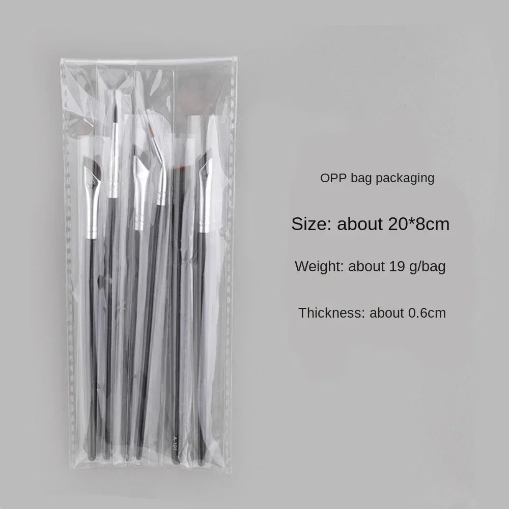 6Pcs Upgrade Blade Eyeliner Brush Ultra Thin Fine Angle Flat Eyebrow Brush Eyeliner Tool Eyes Makeup Brush Beauty Make Up Tools