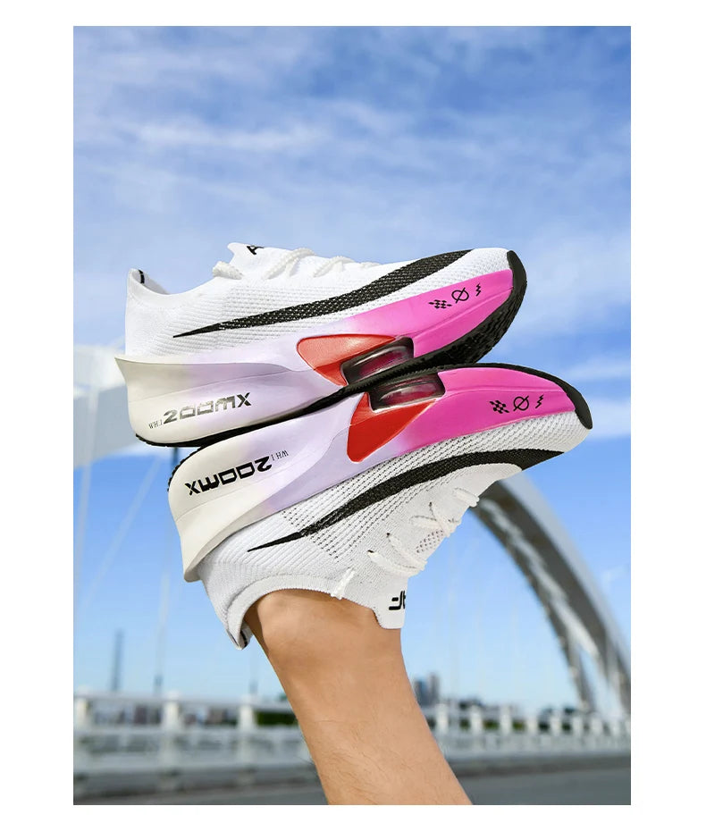 Marathon Running Shoes Men Carbon Board Speciality Sports Breathable Lightweight Women's Comfortable Athletic Nonskid Sneakers