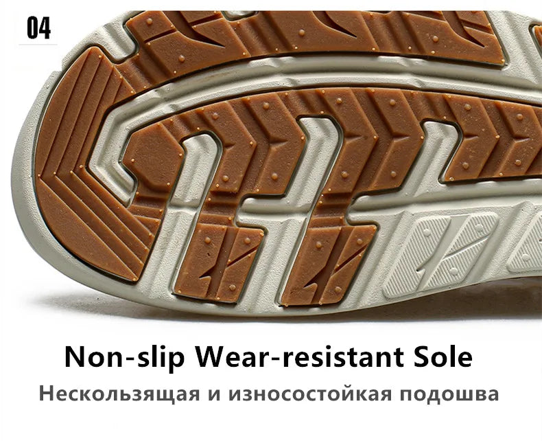 Summer Hand-woven Couple Sandals Brand Designer Men Sandals High Quality Men's Flat Casual Shoes Outdoor Thick Bottom Sandals