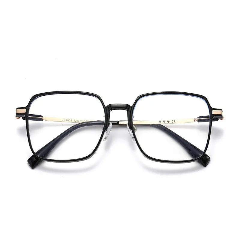 Photochromic Anti Blue Light Blocking Reading Glasses Stylish Large Frames for Man and Woman Presbyopia Eyewea Plano Eyeglasses