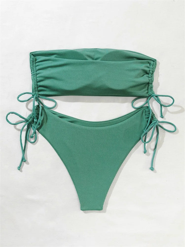 New Sexy Solid Bikinis Women Swimwear Push Up Female Swimsuit Swimming Bathing Suits Brazilian Girl Bikini Set Beach Wear Bather