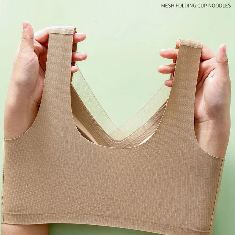 1pcs Women's Bra Breathable Gather Together No Trace Bra No Steel Ring Comfortable Large Size Underwear Vest Sport Bralette