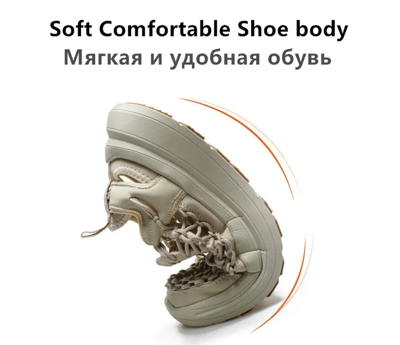 Summer Hand-woven Couple Sandals Brand Designer Men Sandals High Quality Men's Flat Casual Shoes Outdoor Thick Bottom Sandals