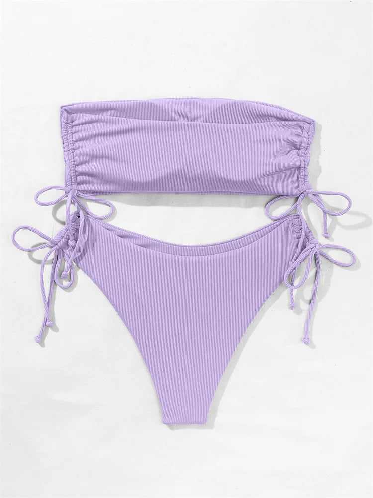 New Sexy Solid Bikinis Women Swimwear Push Up Female Swimsuit Swimming Bathing Suits Brazilian Girl Bikini Set Beach Wear Bather