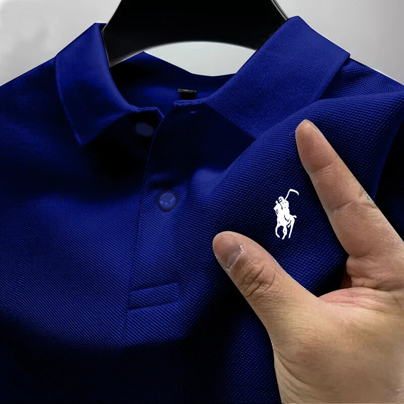 2026 New High Quality Men's T-shirt Summer Luxury Brand Street Trend Leisure Business Collar ropa hombre
