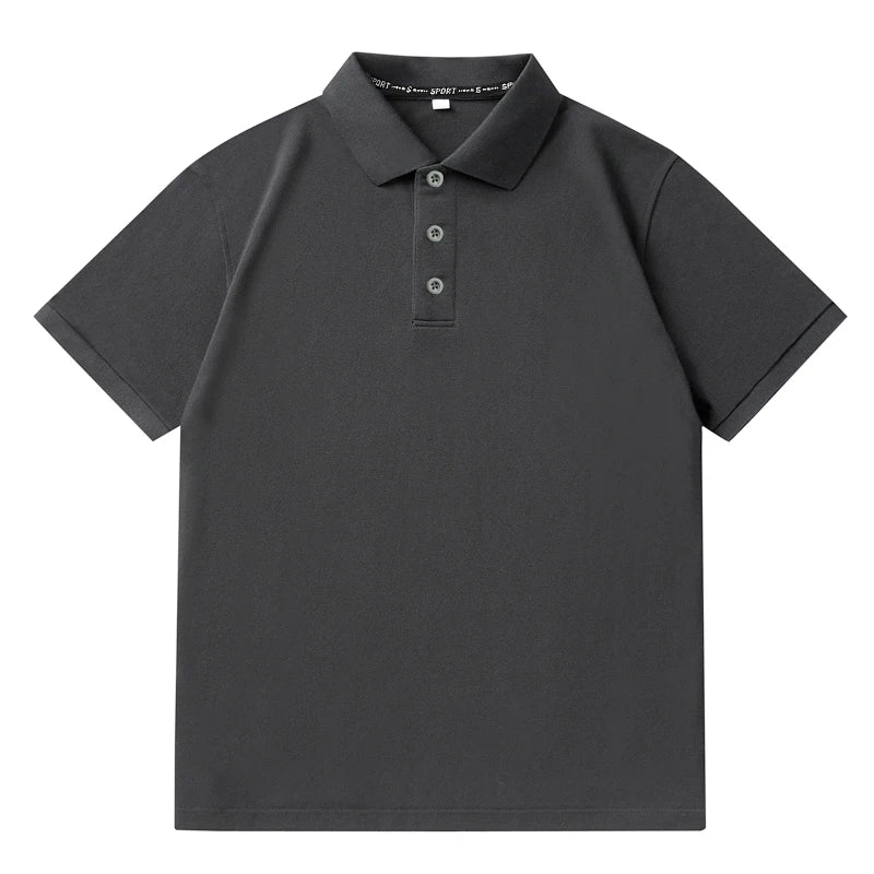 Men Plus Size Polo Shirt Oversized 6XL 7XL Summer Short Sleeve T Shirts Black Loose Male Shirt Men Clothing Ropa Para Hombre