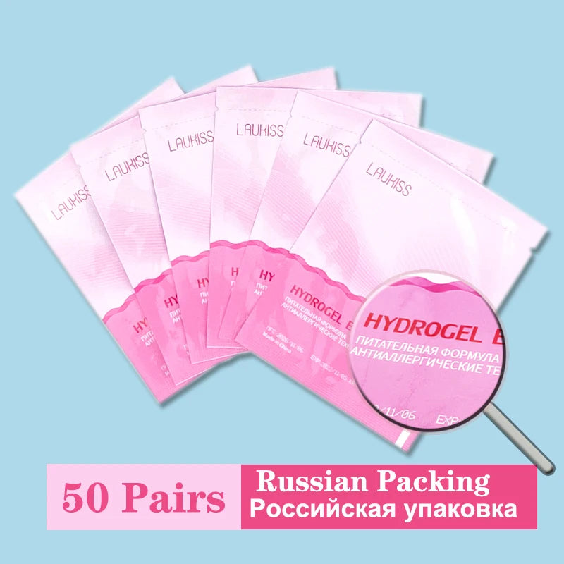 25/50/100Pairs Eye Patches Under Eyelash Pads for Building Gel Paper Patches Lint Free Stickers for False Eyelashes LAUKISS