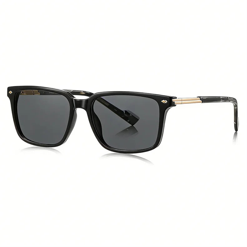 LOERHUNAR New Fashion Square Frame Myopia Sun Glasses for Men and Woman Brand Design Sunshade Street Photography Outdoor Glasses
