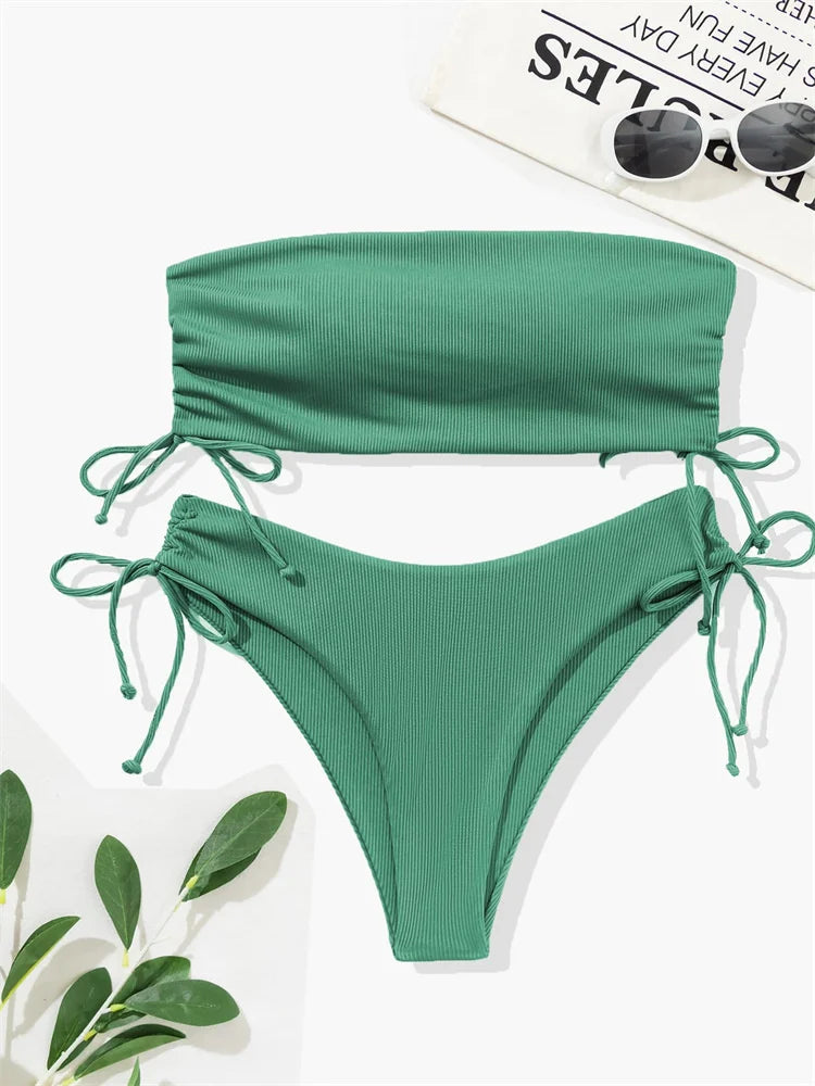 New Sexy Solid Bikinis Women Swimwear Push Up Female Swimsuit Swimming Bathing Suits Brazilian Girl Bikini Set Beach Wear Bather
