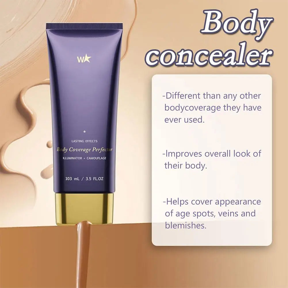 Body Tattoo Concealer Curing Cream Tattoo Dark Spot High Coverage Waterproof Sweat Proof Natural Traceless Coverage Product
