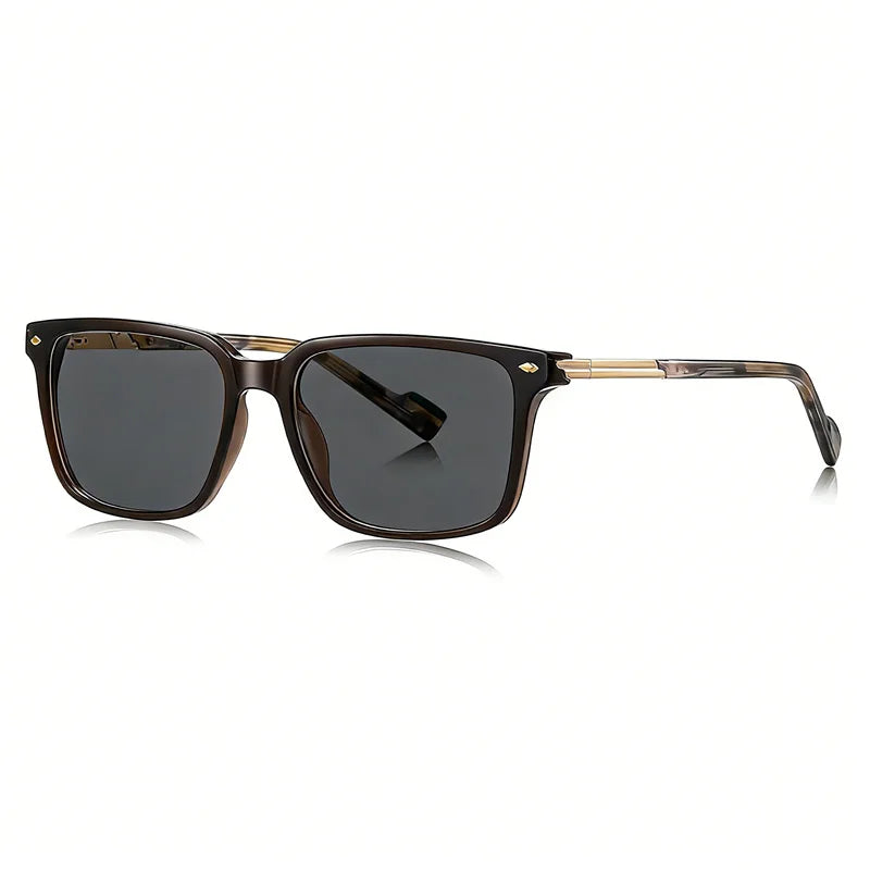 LOERHUNAR New Fashion Square Frame Myopia Sun Glasses for Men and Woman Brand Design Sunshade Street Photography Outdoor Glasses