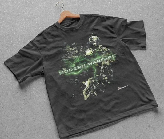 Modern Warfare 2 T Shirt Vintage Graphic Grunge Y2K Tapout Amity Affliction Emo