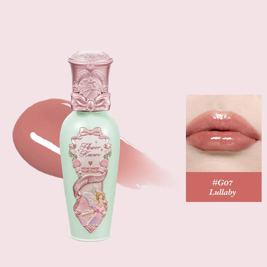 Flower Knows Full Collection Lip Gloss Tinted Lip Oil Vegan Hydrating Lip Makeup for Women Girls Non Sticky Moisturizing Shine