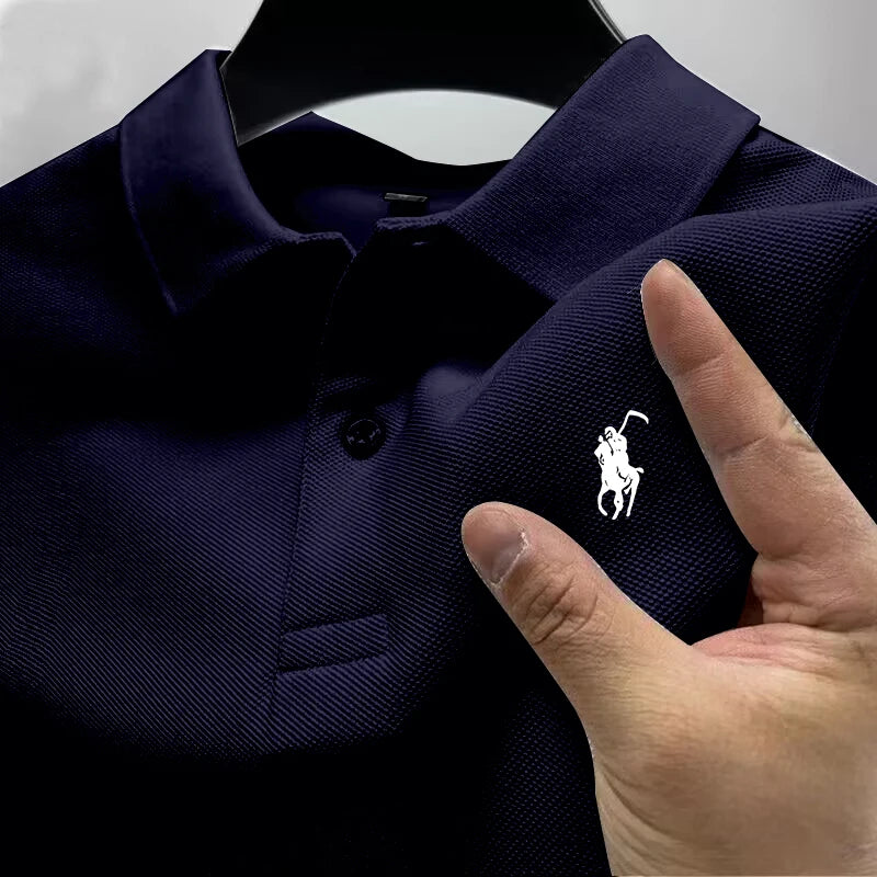 2026 New High Quality Men's T-shirt Summer Luxury Brand Street Trend Leisure Business Collar ropa hombre
