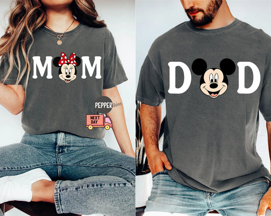 Disney Family Couple Travel T-shirt Minnie Uncle Aunt T-shirt, Grandfather Grandma T-shirt