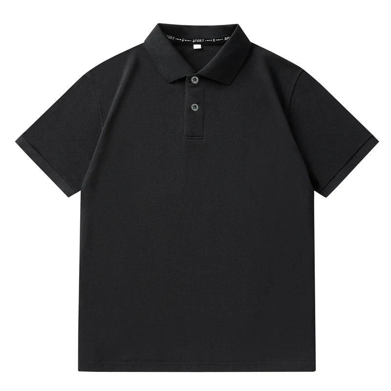 Men Plus Size Polo Shirt Oversized 6XL 7XL Summer Short Sleeve T Shirts Black Loose Male Shirt Men Clothing Ropa Para Hombre
