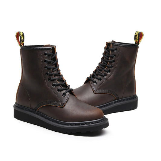 Fashion Women Cool Boots Genuine Leather Mesh Breathable Flat Ankle Boots For Women Casual Roman Dr Boots Shoes Retro