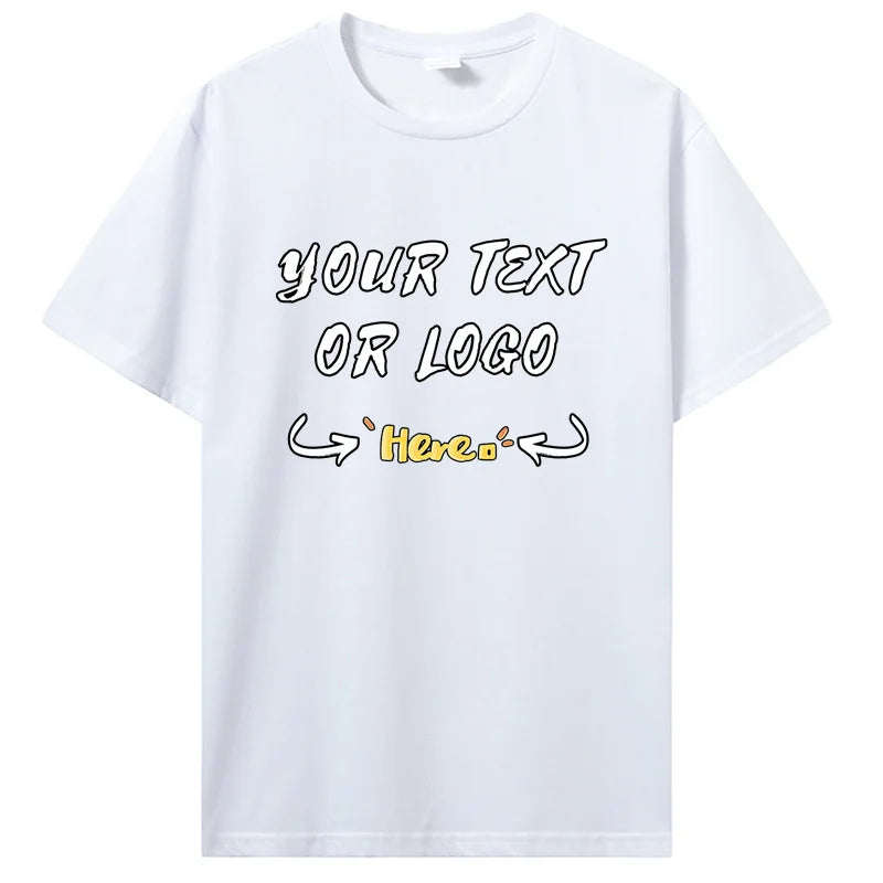 Customized Printed Men Women T-shirt Summer Loose Casual Clothing Fashion Personalized Design Tshirt Custom Gifts Tees