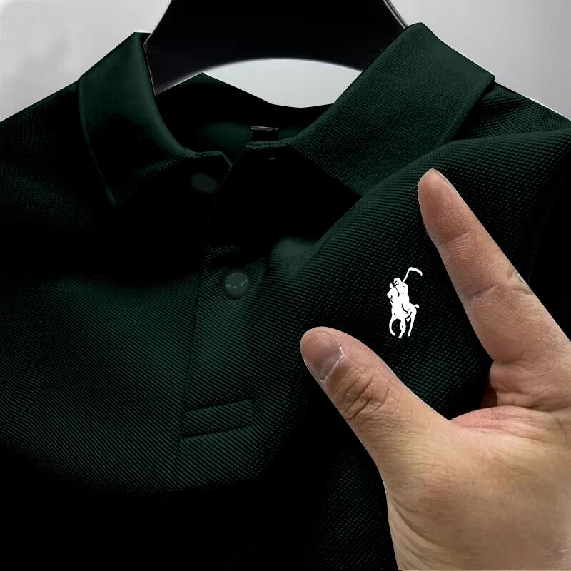 2026 New High Quality Men's T-shirt Summer Luxury Brand Street Trend Leisure Business Collar ropa hombre