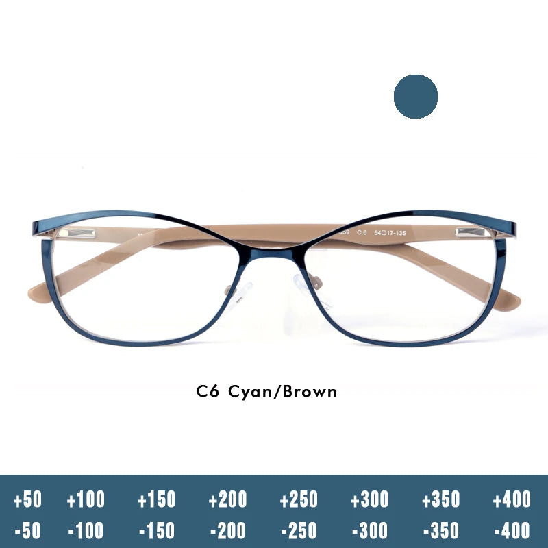 O-Q CLUB Woman Cat Eye Eyeglass Glasses Women Eyeglasses Frames for Glases Women's Sunglasses Glass Shades Female Lenses to Read