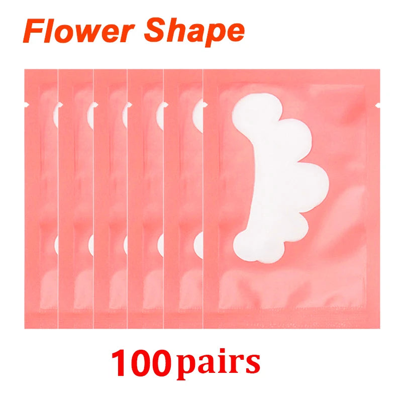 25/50/100Pairs Eye Patches Under Eyelash Pads for Building Gel Paper Patches Lint Free Stickers for False Eyelashes LAUKISS