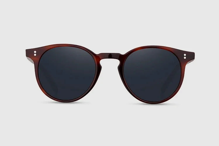 O'Malley High Quality Vintage Sunglasses for Women Polarized Glasses Round Fashion Yellow Sunglasses OV5183 Woman Sun Glasses