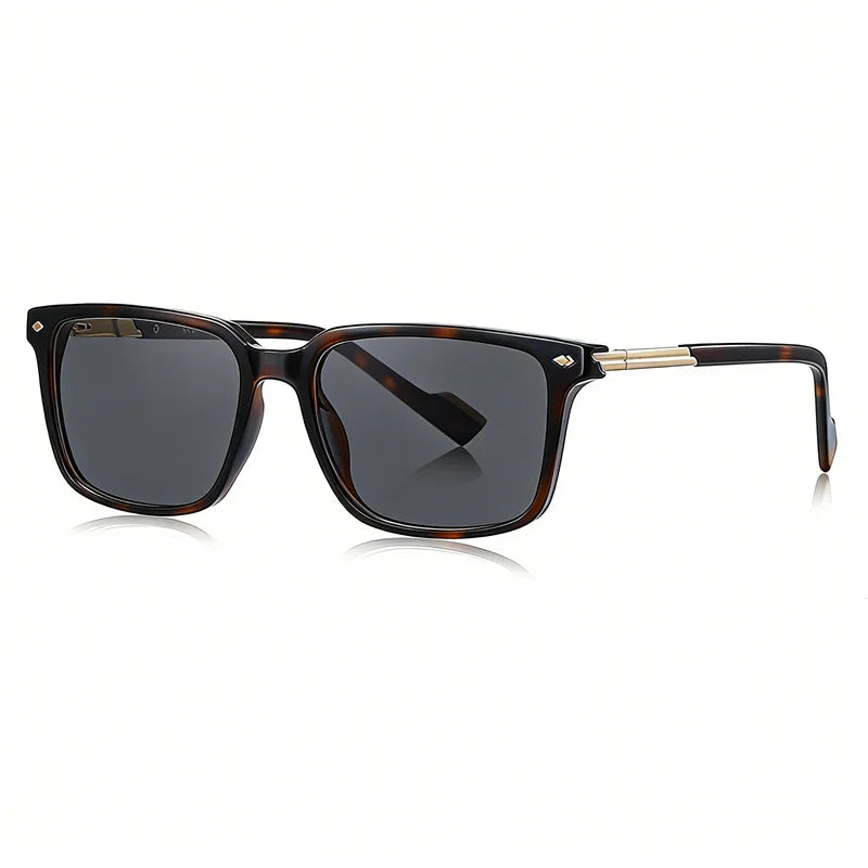 LOERHUNAR New Fashion Square Frame Myopia Sun Glasses for Men and Woman Brand Design Sunshade Street Photography Outdoor Glasses