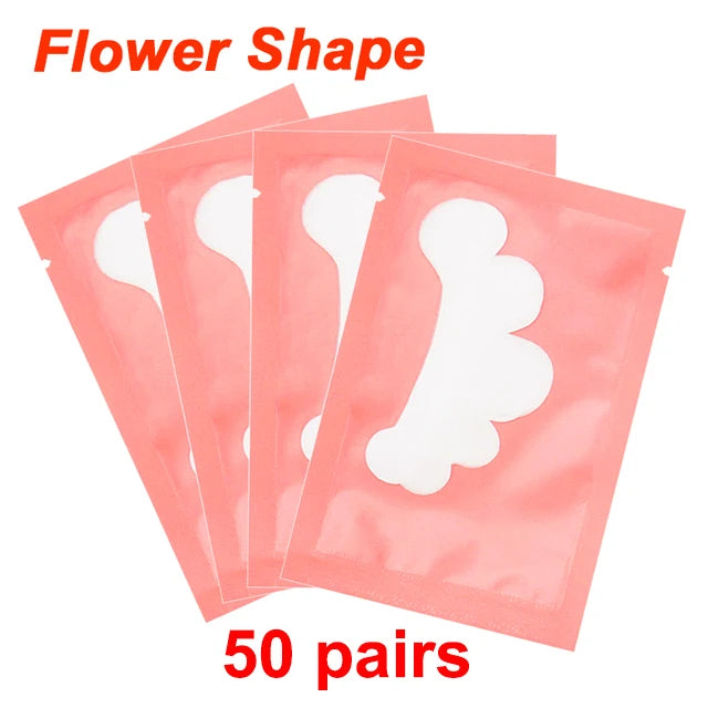 25/50/100Pairs Eye Patches Under Eyelash Pads for Building Gel Paper Patches Lint Free Stickers for False Eyelashes LAUKISS