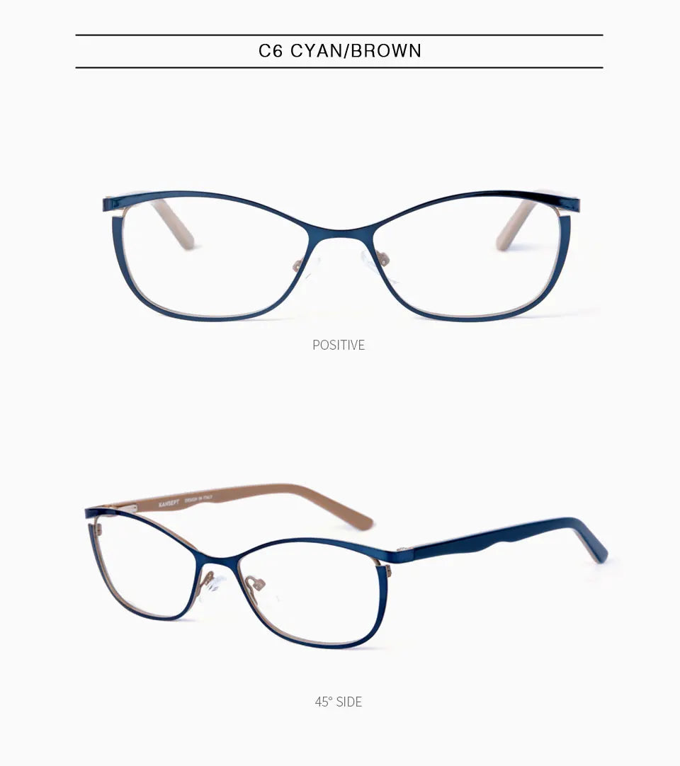 O-Q CLUB Woman Cat Eye Eyeglass Glasses Women Eyeglasses Frames for Glases Women's Sunglasses Glass Shades Female Lenses to Read