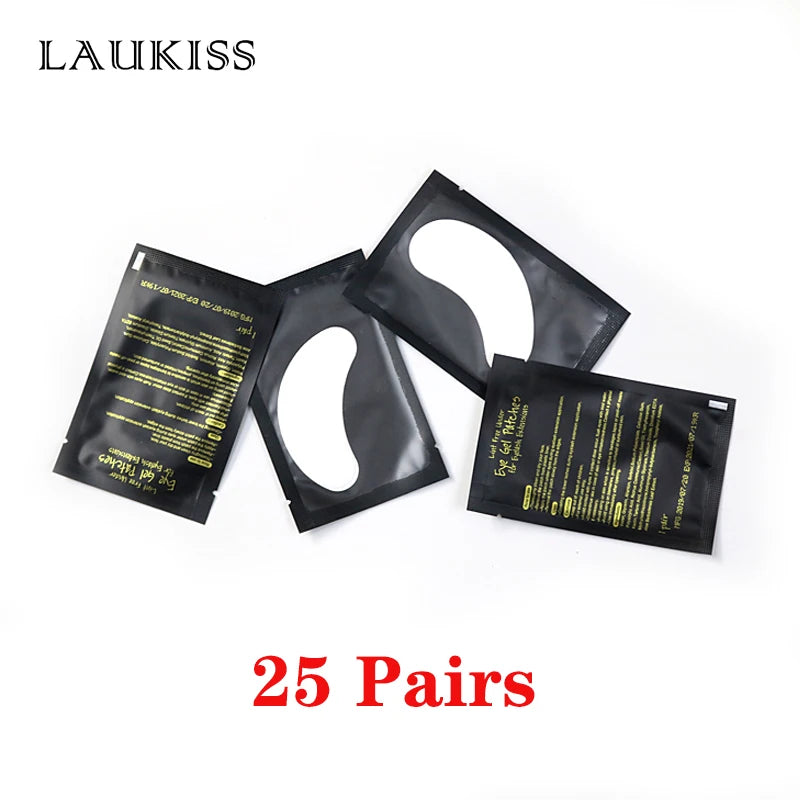 25/50/100Pairs Eye Patches Under Eyelash Pads for Building Gel Paper Patches Lint Free Stickers for False Eyelashes LAUKISS