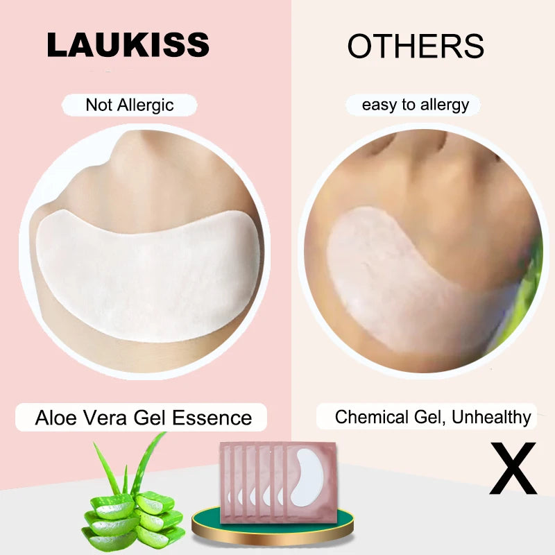 25/50/100Pairs Eye Patches Under Eyelash Pads for Building Gel Paper Patches Lint Free Stickers for False Eyelashes LAUKISS